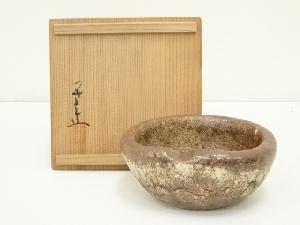 作家物　灰釉皿（共箱）